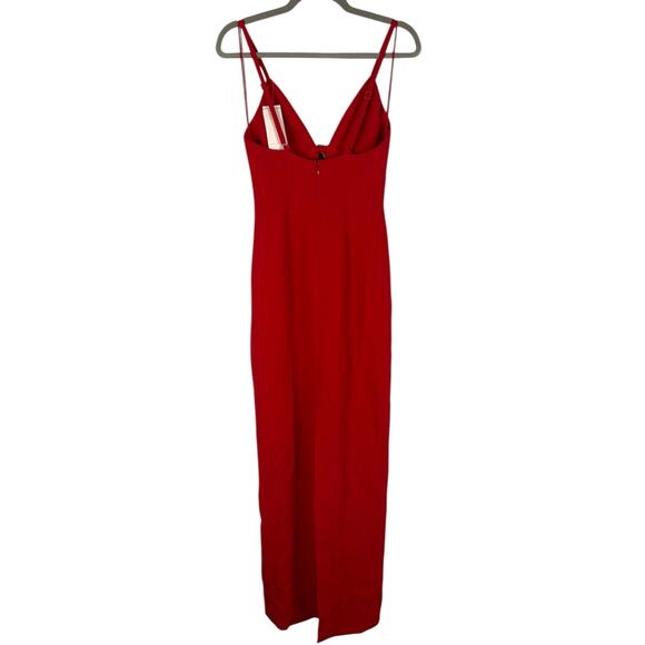 Cinq a Sept Adele Gown Maxi Bow Embellished Formal Elegant Statement Red Size 0 - Picture 7 of 11